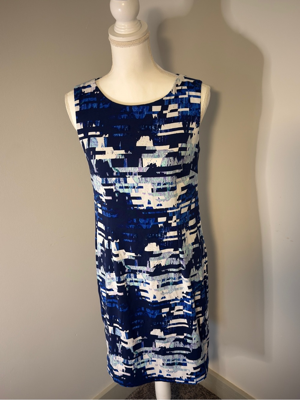 Mario Serrano Asymmetrical Hem Dress Size 10 Elegant Cocktail Party Midi Dress - Picture 2 of 11